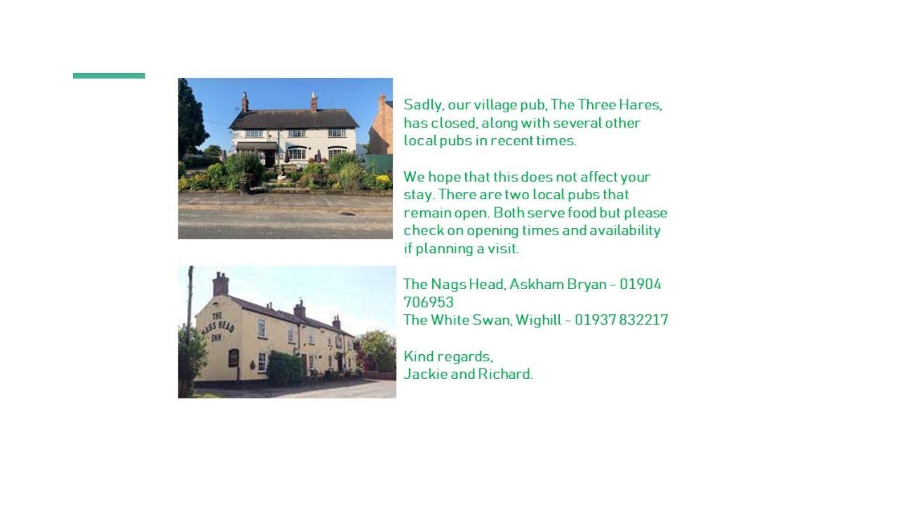 Apartment Two, The Carriage House, Bilbrough, York Zewnętrze zdjęcie